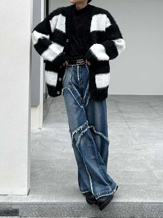 Heavy Industry Distressed Flow Denim — Washed Blue