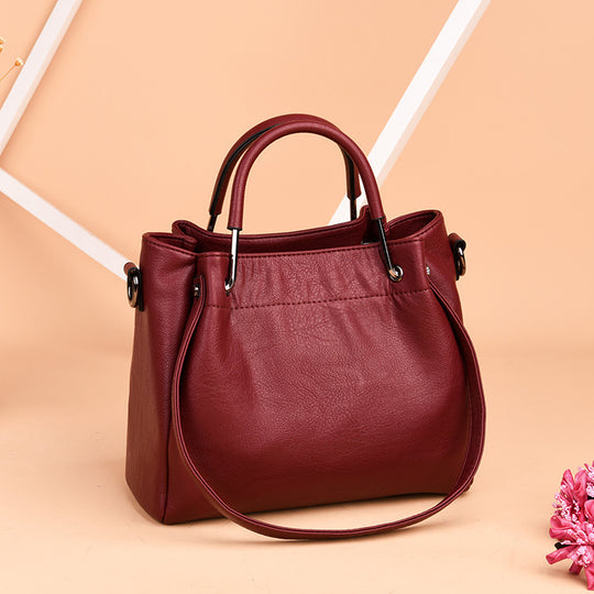 Soft Leather Bucket Bag — Women&