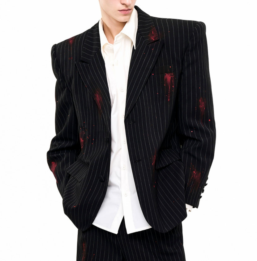 Artistic Single-Breasted Suit — Men's