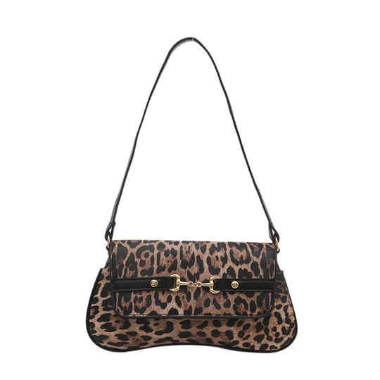 Leopard Print Shoulder Bag — Women&