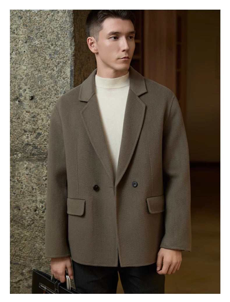 Double-Sided Wool Coat — Men&