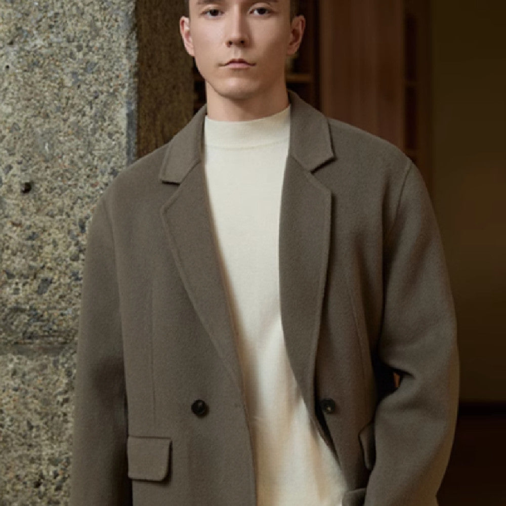 ShopBAM — Double-Sided Wool Coat — Men's Business