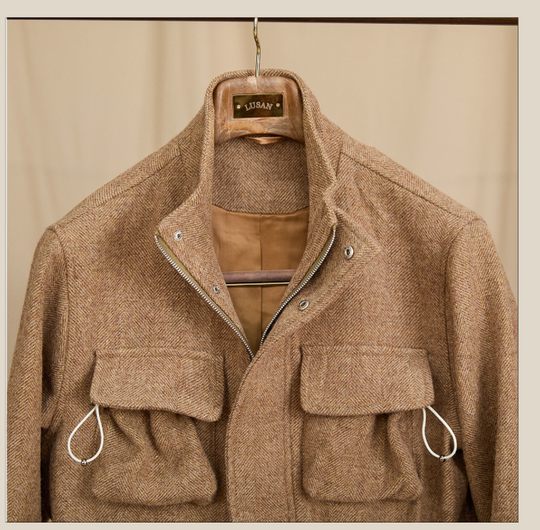 Wool Coat — Stand Collar, Heavyweight