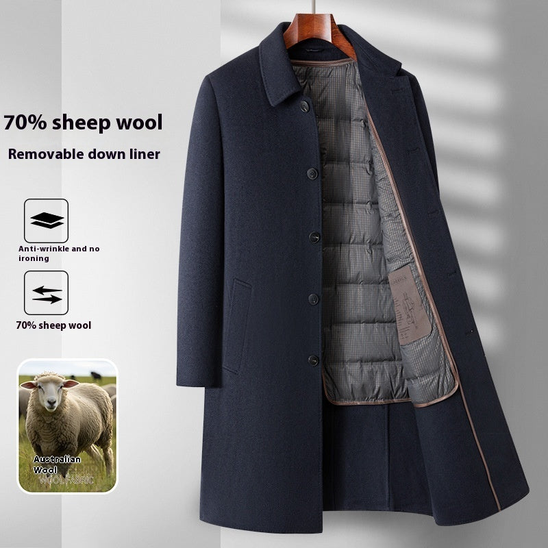 Double-Sided Wool Overcoat — Men&