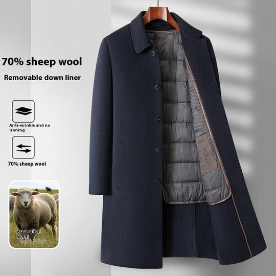 Double-Sided Wool Overcoat — Men&