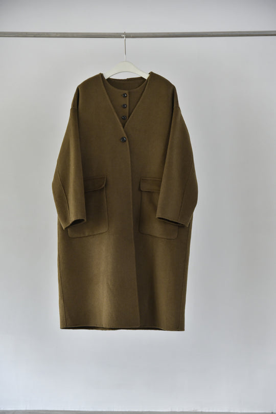 Double-Faced Wool Cardigan Coat &amp; Vest