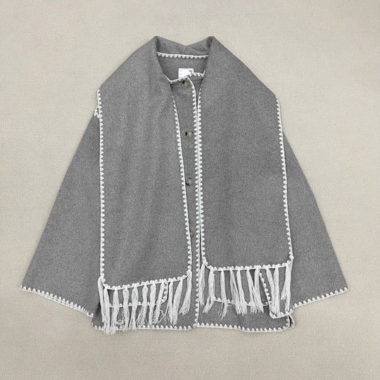 Tassel Collar Wool Coat — 5 Colours