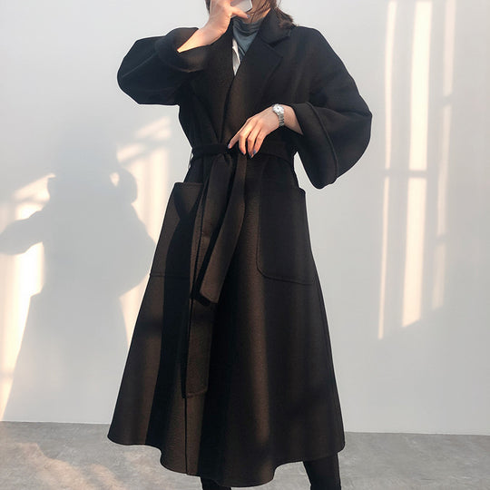 Reversible Cashmere Coat — Mid-Length