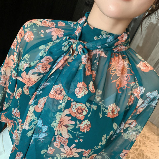 Fairy Floral Lantern Sleeve Shirt — Women&