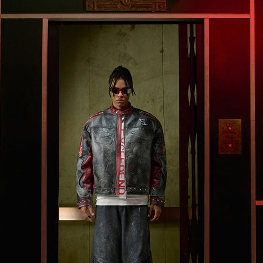 Niche Motorcycle Clothing Coat Leather Coat