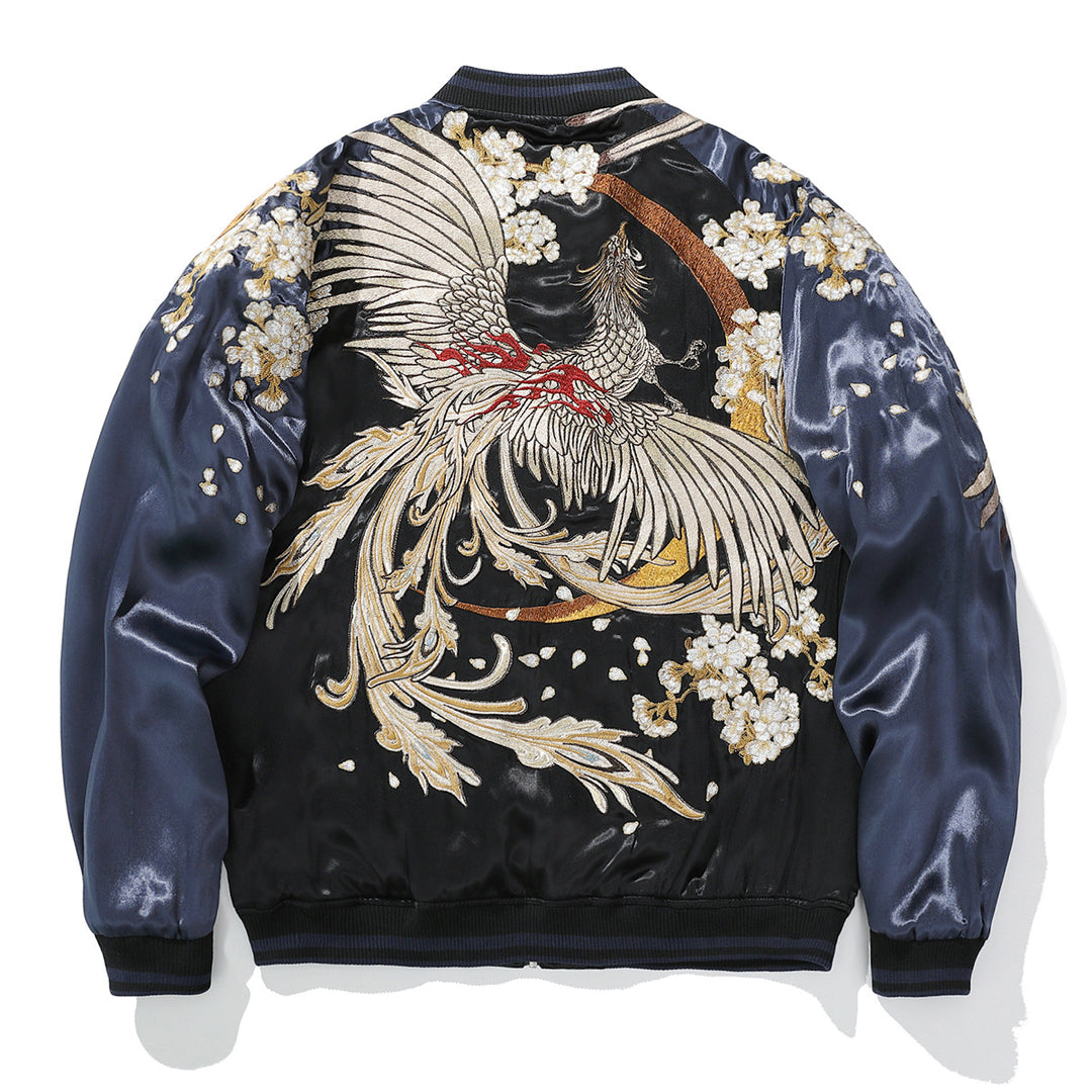 Chinese Inspired Mens Loose Fit Polyester Embroidered
