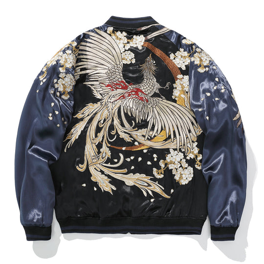Chinese Inspired Mens Loose Fit Polyester Embroidered