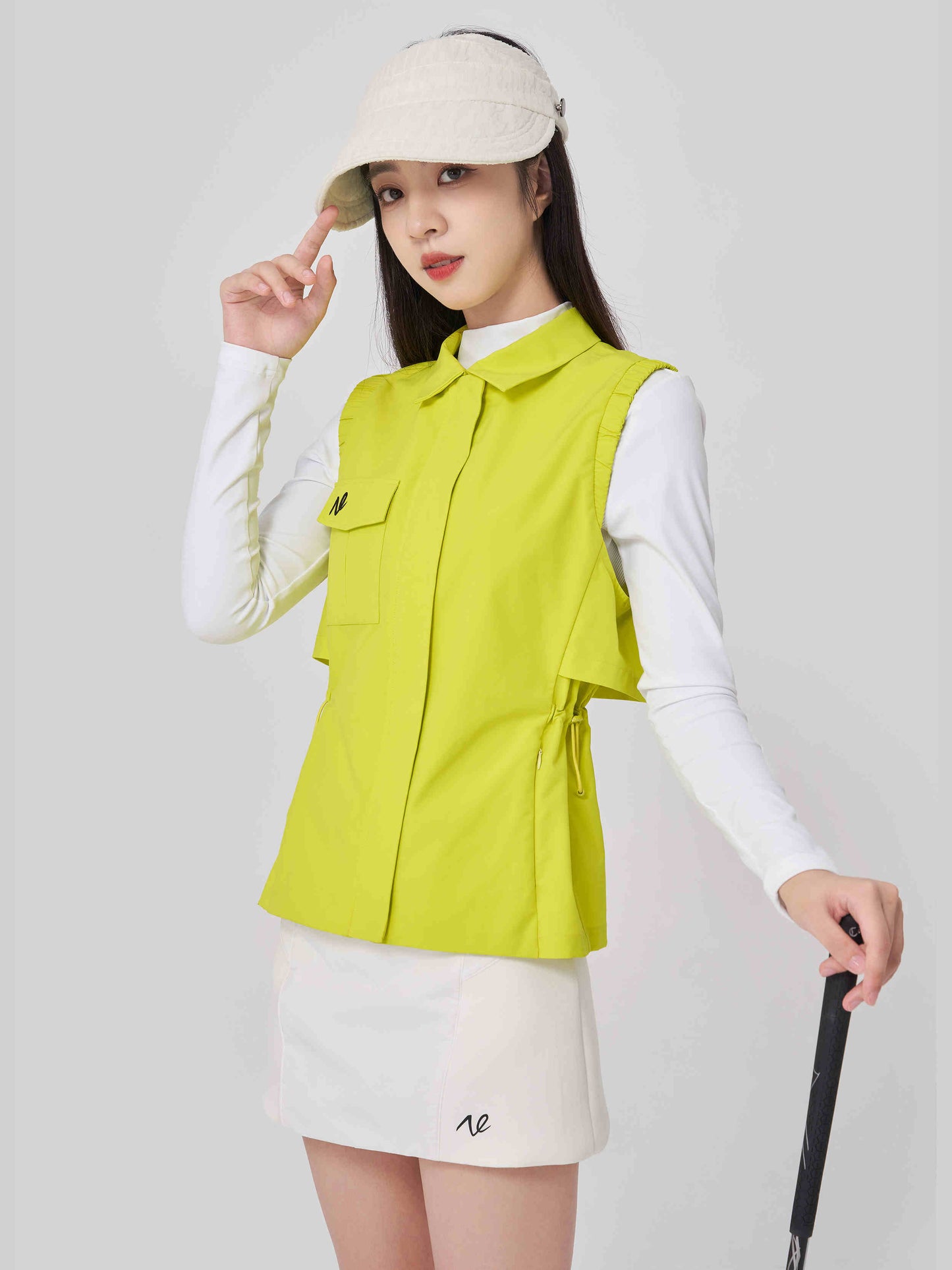 Asian Themed Simple Waist Trimming Fashion Coat