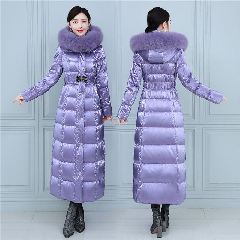 Extra Long Winter Coat — Duck Down, Chenille