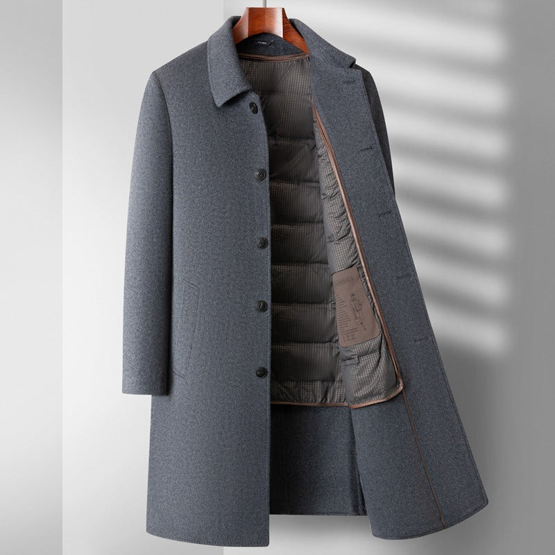 Double-Sided Wool Overcoat — Men&