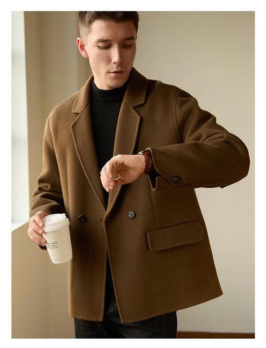 Double-Sided Wool Coat — Men&