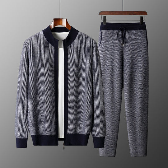 ShopBAM — Pure Wool Insulated Zip-Up Cardigan — Men&
