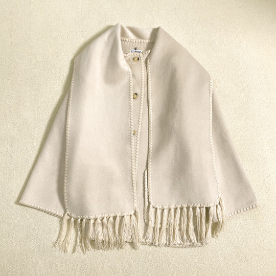 Tassel Collar Wool Coat — 5 Colours
