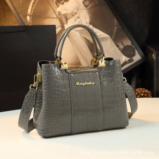 Printed Leather Handbag — Women&