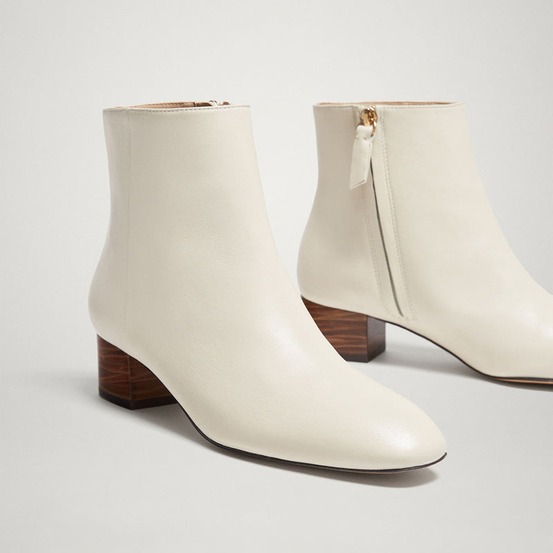 ShopBAM — Ankle Zipper Full Leather Boots — Women's