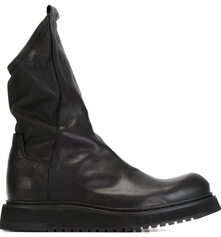 Velvet High-Top Retro Casual Leather Shoes — Men&