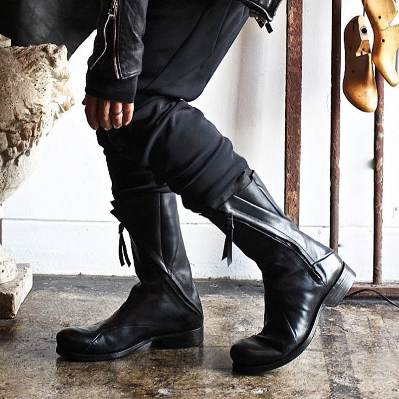 ShopBAM — Deconstructed Leather Boots — Men's