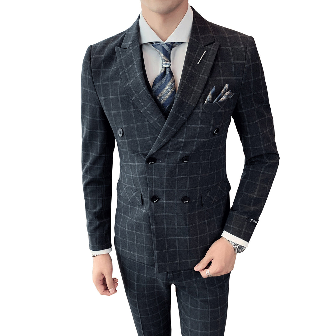 Casual Business Three-Piece Slim Suit — Men&