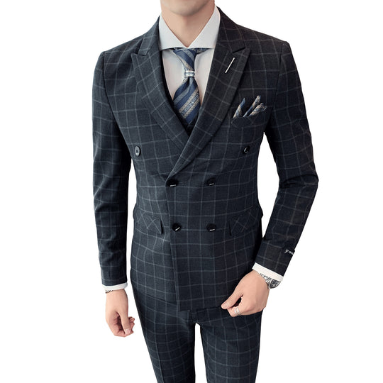Casual Business Three-Piece Slim Suit — Men&
