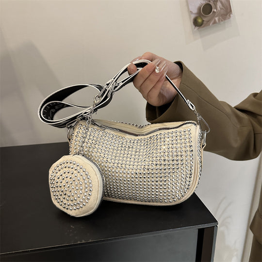 Rhinestone Embellished Shoulder Bag — Women&