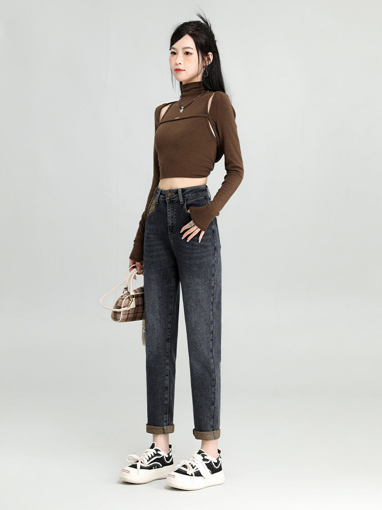 High-Waist Daddy Jeans — Women&