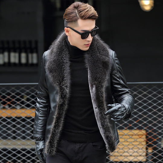 ShopBAM — Leather Jacket Coat — Men&