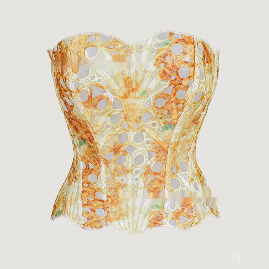 Lace Hollow-Out Corset Top — Women&
