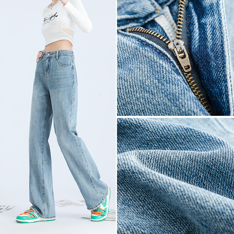 Wide-Leg Mopping Jeans — Women&