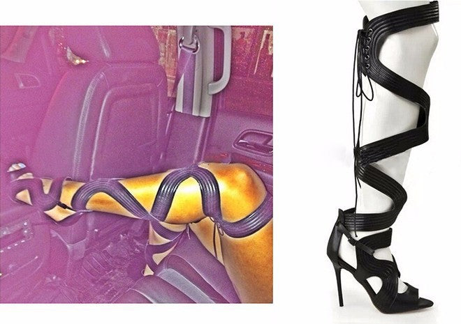Stiletto Peep Toe Sandal Boots — Women&