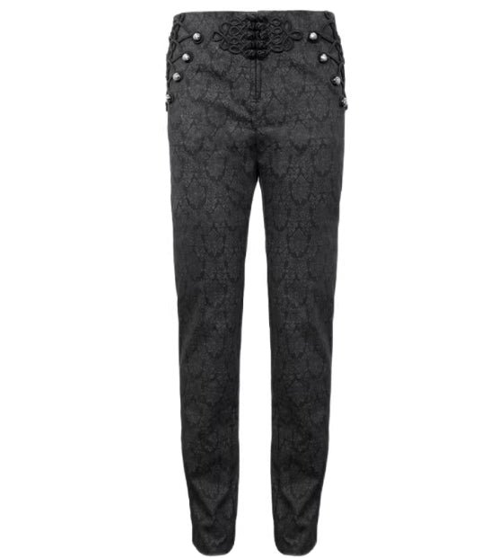 Embroidered Chinese Knot Pants — Men&