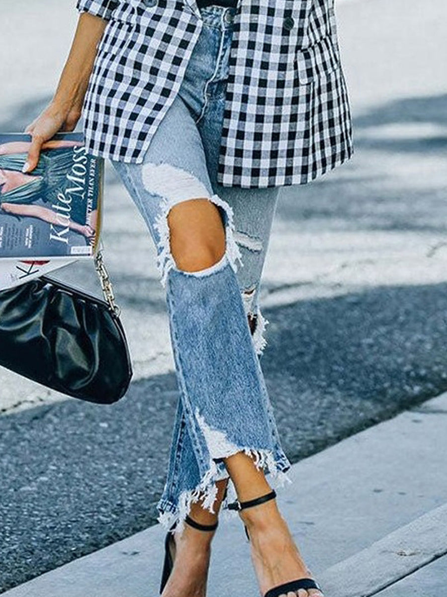 Ripped Personalized Jeans — Women&
