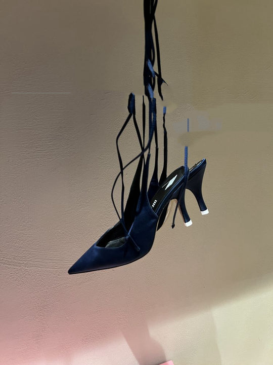 Pointed Ankle Strap High Heel Sandals — Women&