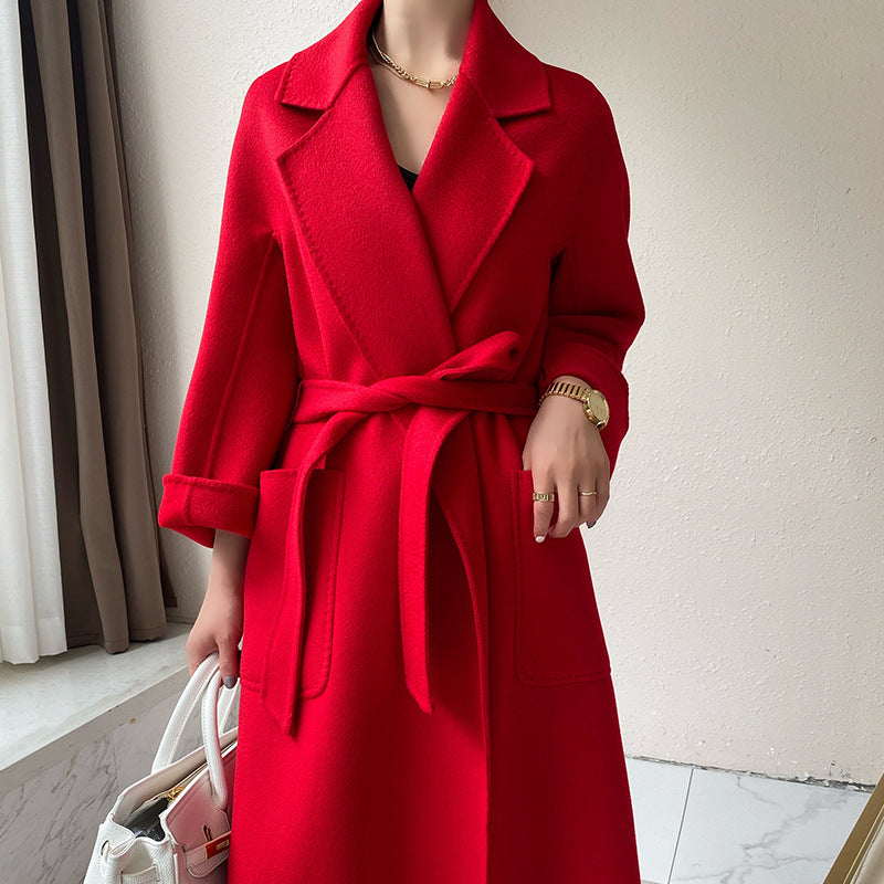 Reversible Cashmere Coat — Mid-Length