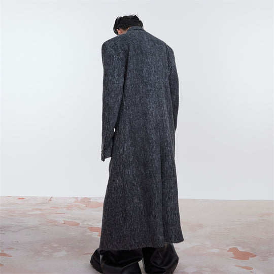 Padded Shoulder Coat — Loose Fit