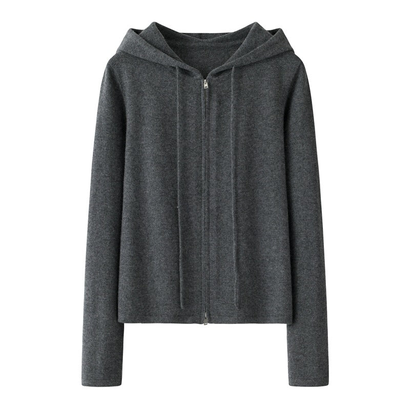 Hooded Cashmere Sweater — Women&