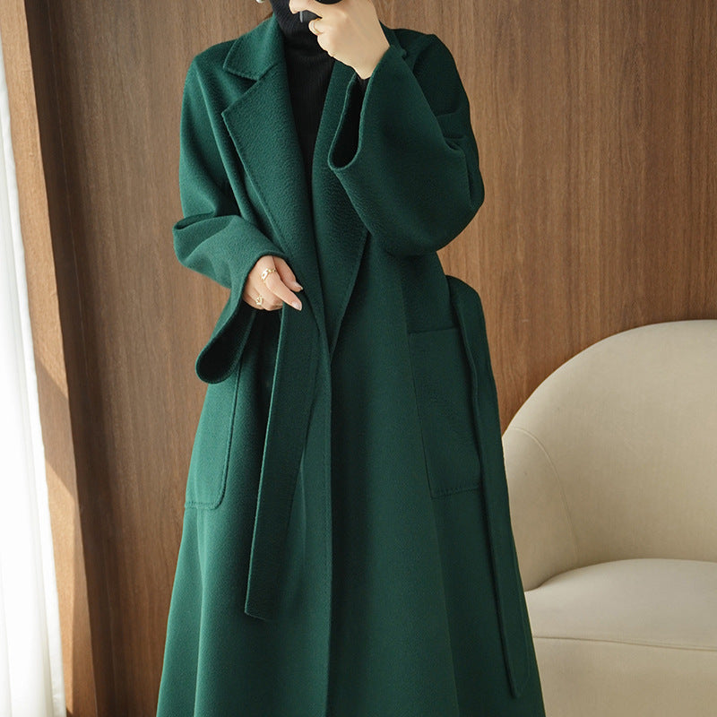 Reversible Cashmere Coat — Mid-Length