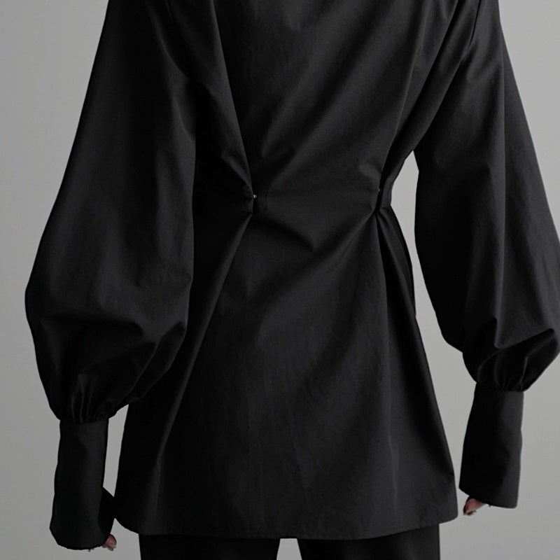 Loose Zip-Front Long Sleeve Shirt — Women&