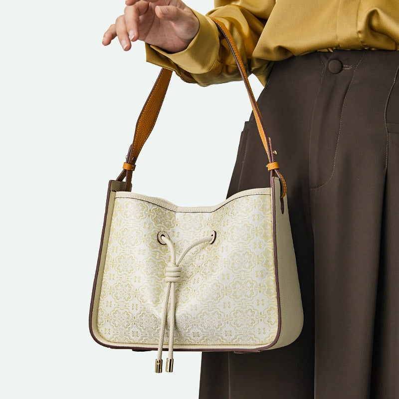Genuine Leather Underarm Bag — Women&
