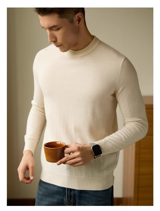 Knitted Slim-Fit Wool Sweater — Men&