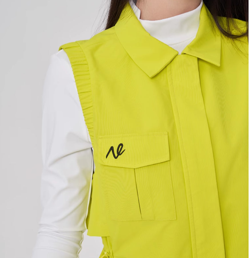 Asian Themed Simple Waist Trimming Fashion Coat