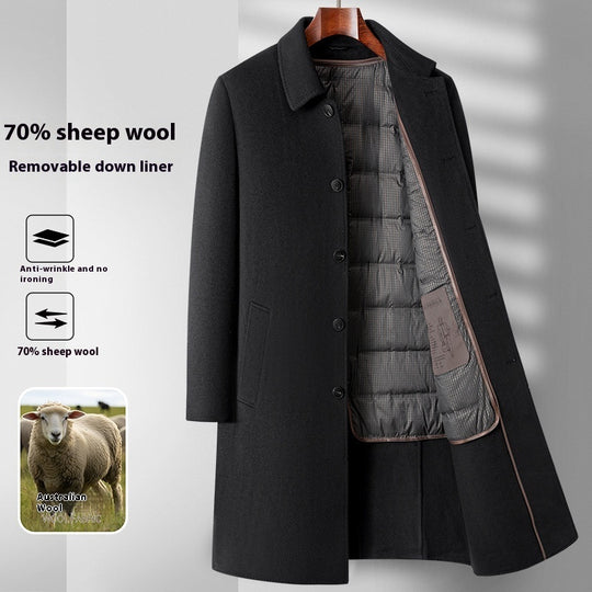 Double-Sided Wool Overcoat — Men&