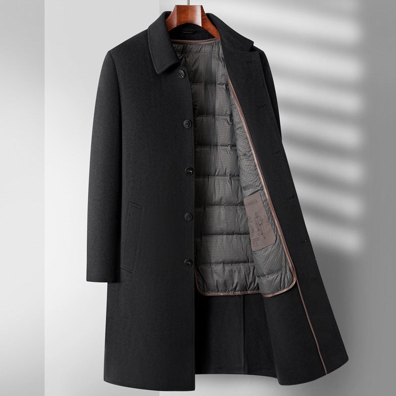Double-Sided Wool Overcoat — Men's
