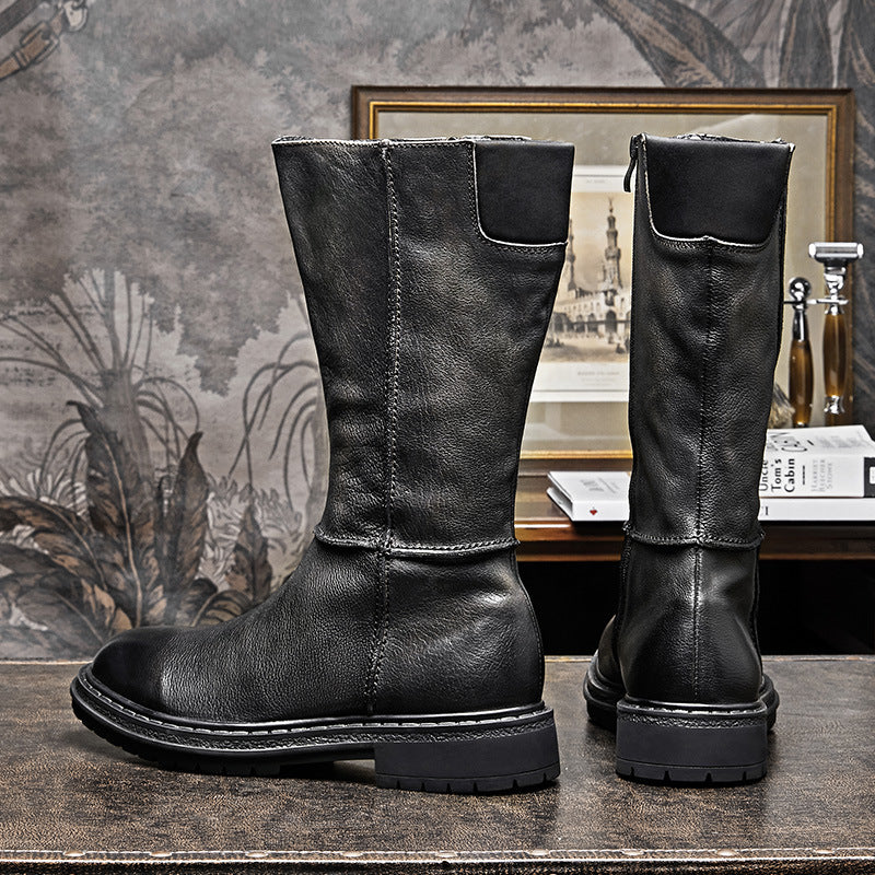 ShopBAM — Vintage Handmade Thick-Sole Leather Boots — Men's