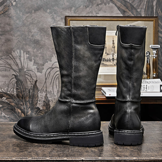 Men's Vintage Handmade Thick Sole Leather Boots