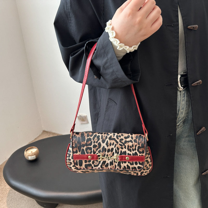 Leopard Print Shoulder Bag — Women&
